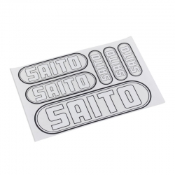 SAITO - Arkusz naklejek (białe, przezroczyste)